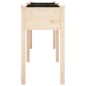 vidaXL Jardinera con forro madera maciza de abeto 161x45x76 cm vidaXL Jardinera con forro madera maciza de abeto 161x45x76 cm