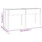 vidaXL Jardinera con forro madera maciza de abeto 161x45x76 cm vidaXL Jardinera con forro madera maciza de abeto 161x45x76 cm