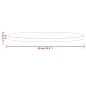 vidaXL Tablero de mesa redondo madera maciza de pino negro Ø90x3 cm vidaXL Tablero de mesa redondo madera maciza de pino negro Ø90x3 cm