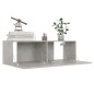 vidaXL Set de muebles de salón 4 pzas madera ingeniería gris hormigón