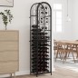 vidaXL Botellero para 73 botellas hierro forjado negro 45x36x200 cm vidaXL Botellero para 73 botellas hierro forjado negro 45x36x200 cm