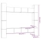 vidaXL Set de muebles de salón 8 pzas madera ingeniería gris hormigón