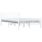 vidaXL Estructura de cama de metal blanco 140x200 cm vidaXL Estructura de cama de metal blanco 140x200 cm