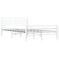 vidaXL Estructura de cama de metal blanco 140x200 cm vidaXL Estructura de cama de metal blanco 140x200 cm