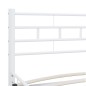 vidaXL Estructura de cama de metal blanco 140x200 cm vidaXL Estructura de cama de metal blanco 140x200 cm