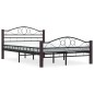 vidaXL Estructura de cama de metal negra 140x200 cm