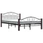 vidaXL Estructura de cama de metal negra 140x200 cm