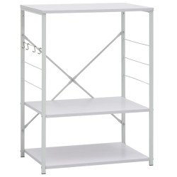 vidaXL Armario de microondas madera ingeniería blanco 60x39,6x79,5 cm
