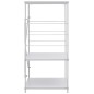 vidaXL Armario de microondas madera ingeniería blanco 60x39,6x79,5 cm