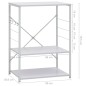vidaXL Armario de microondas madera ingeniería blanco 60x39,6x79,5 cm