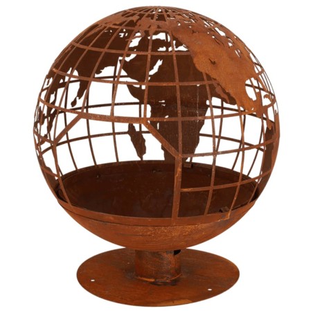 Esschert Design Brasero con forma de globo terráqueo