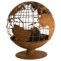 Esschert Design Brasero con forma de globo terráqueo