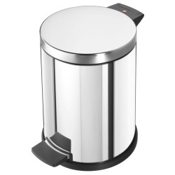 Hailo Papelera con pedal Solid acero inoxidable M 12L