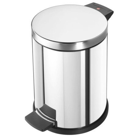 Hailo Papelera con pedal Solid acero inoxidable M 12L