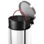 Hailo Papelera con pedal Solid acero inoxidable M 12L