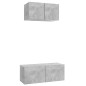 vidaXL Set de muebles de salón 2 pzas madera ingeniería gris hormigón vidaXL Set de muebles de salón 2 pzas madera ingeniería gris hormigón
