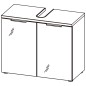 Germania Armario de lavabo para baño GW-Pescara blanco y grafito Germania Armario de lavabo para baño GW-Pescara blanco y grafito