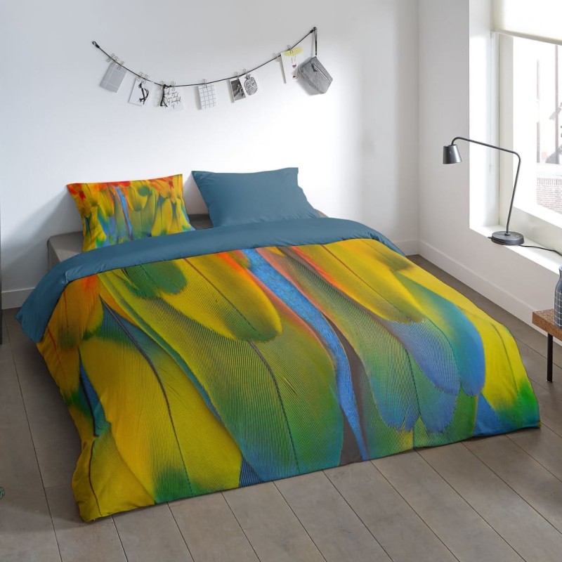 Pure Funda de edredón RAINBOW FEATHERS 140x200/220 cm Pure Funda de edredón RAINBOW FEATHERS 140x200/220 cm
