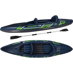 441945 XQ Max Kayak Cruiser X3 azul y verde 342x76x32 cm