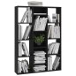 vidaXL Divisor de espacios/estantería aglomerado negro 100x24x140 cm vidaXL Divisor de espacios/estantería aglomerado negro 100x24x140 cm