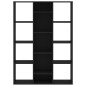 vidaXL Divisor de espacios/estantería aglomerado negro 100x24x140 cm vidaXL Divisor de espacios/estantería aglomerado negro 100x24x140 cm