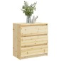 vidaXL Mesita de noche madera maciza de abeto 60x36x64 cm vidaXL Mesita de noche madera maciza de abeto 60x36x64 cm