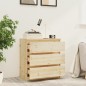 vidaXL Mesita de noche madera maciza de abeto 60x36x64 cm vidaXL Mesita de noche madera maciza de abeto 60x36x64 cm
