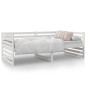vidaXL Sofá cama madera maciza de pino blanco 90x190 cm vidaXL Sofá cama madera maciza de pino blanco 90x190 cm