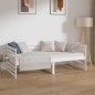 vidaXL Sofá cama madera maciza de pino blanco 90x190 cm vidaXL Sofá cama madera maciza de pino blanco 90x190 cm