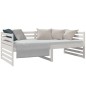 vidaXL Sofá cama madera maciza de pino blanco 90x190 cm vidaXL Sofá cama madera maciza de pino blanco 90x190 cm