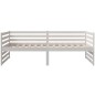 vidaXL Sofá cama madera maciza de pino blanco 90x190 cm vidaXL Sofá cama madera maciza de pino blanco 90x190 cm