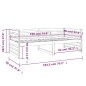 vidaXL Sofá cama madera maciza de pino blanco 90x190 cm vidaXL Sofá cama madera maciza de pino blanco 90x190 cm