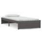 vidaXL Estructura de cama individual madera maciza gris 90x190 cm vidaXL Estructura de cama individual madera maciza gris 90x190 cm
