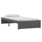 vidaXL Estructura de cama individual madera maciza gris 90x190 cm vidaXL Estructura de cama individual madera maciza gris 90x190 cm