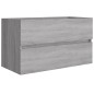vidaXL Set de muebles de baño 2 pzas madera contrachapada gris sonoma vidaXL Set de muebles de baño 2 pzas madera contrachapada gris sonoma