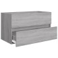 vidaXL Set de muebles de baño 2 pzas madera contrachapada gris sonoma vidaXL Set de muebles de baño 2 pzas madera contrachapada gris sonoma