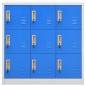 vidaXL Armarios taquilla 2 uds acero gris claro y azul 90x45x92,5 cm vidaXL Armarios taquilla 2 uds acero gris claro y azul 90x45x92,5 cm