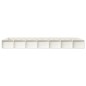 vidaXL Estructura de cama doble de madera maciza blanco 135x190 cm