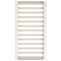 vidaXL Estructura de cama doble de madera maciza blanco 135x190 cm