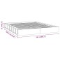 vidaXL Estructura de cama doble de madera maciza blanco 135x190 cm