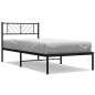 vidaXL Estructura de cama con cabecero metal negro 80x200 cm vidaXL Estructura de cama con cabecero metal negro 80x200 cm