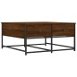 vidaXL Mesa de centro madera de ingeniería marrón roble 80x80x40 cm vidaXL Mesa de centro madera de ingeniería marrón roble 80x80x40 cm