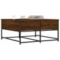 vidaXL Mesa de centro madera de ingeniería marrón roble 80x80x40 cm vidaXL Mesa de centro madera de ingeniería marrón roble 80x80x40 cm