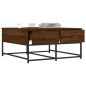 vidaXL Mesa de centro madera de ingeniería marrón roble 80x80x40 cm vidaXL Mesa de centro madera de ingeniería marrón roble 80x80x40 cm
