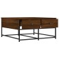 vidaXL Mesa de centro madera de ingeniería marrón roble 80x80x40 cm vidaXL Mesa de centro madera de ingeniería marrón roble 80x80x40 cm