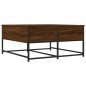 vidaXL Mesa de centro madera de ingeniería marrón roble 80x80x40 cm vidaXL Mesa de centro madera de ingeniería marrón roble 80x80x40 cm