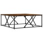 vidaXL Mesa de centro madera de ingeniería roble ahumado 100x100x40 cm vidaXL Mesa de centro madera de ingeniería roble ahumado 100x100x40 cm