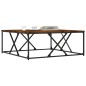 vidaXL Mesa de centro madera de ingeniería roble ahumado 100x100x40 cm vidaXL Mesa de centro madera de ingeniería roble ahumado 100x100x40 cm