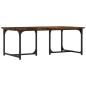vidaXL Mesa de centro madera contrachapada roble ahumado 90x50x35 cm vidaXL Mesa de centro madera contrachapada roble ahumado 90x50x35 cm