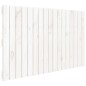 vidaXL Cabecero de cama de pared madera maciza pino blanco 108x3x60 cm